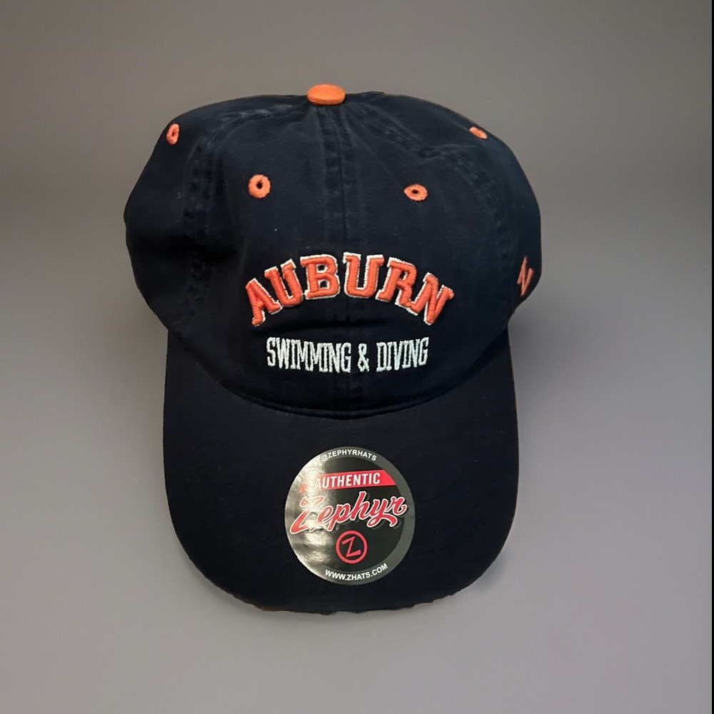 Auburn University Tigers Swimming & Diving Zephyr Strapback Adjustable Hat